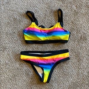 Neon swimming suit
